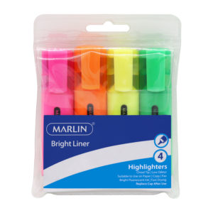Bright Liners, highlighters, 4 pack