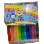 Roll-up wax crayons 12 piece
