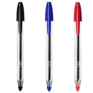 Ball point pens Colours: Red, Blue, Black